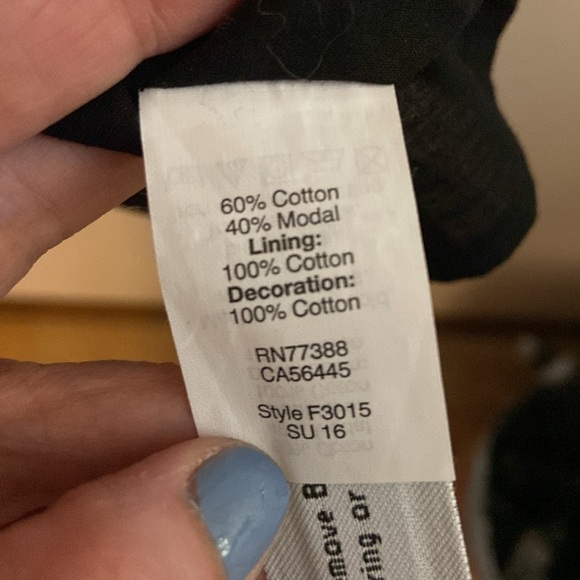 NWT Madewell Sundream Black Fringe Cotton Blend Dress in size 10 w/ pockets - Picture 7 of 7